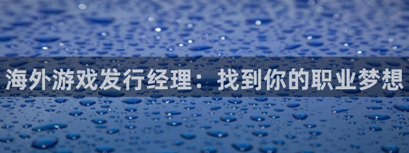 pp电子官网注册方法是什么软件：海外游戏发行经理：找到你的职业梦想