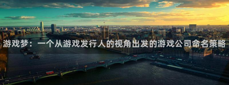 pp电子官网平台代理开号：游戏梦：一个从游戏发行人的视角出发的游戏公司命名策略